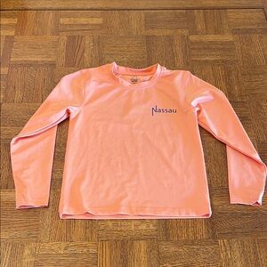 Nassau Pink Crewneck Long Sleeve top 6/8